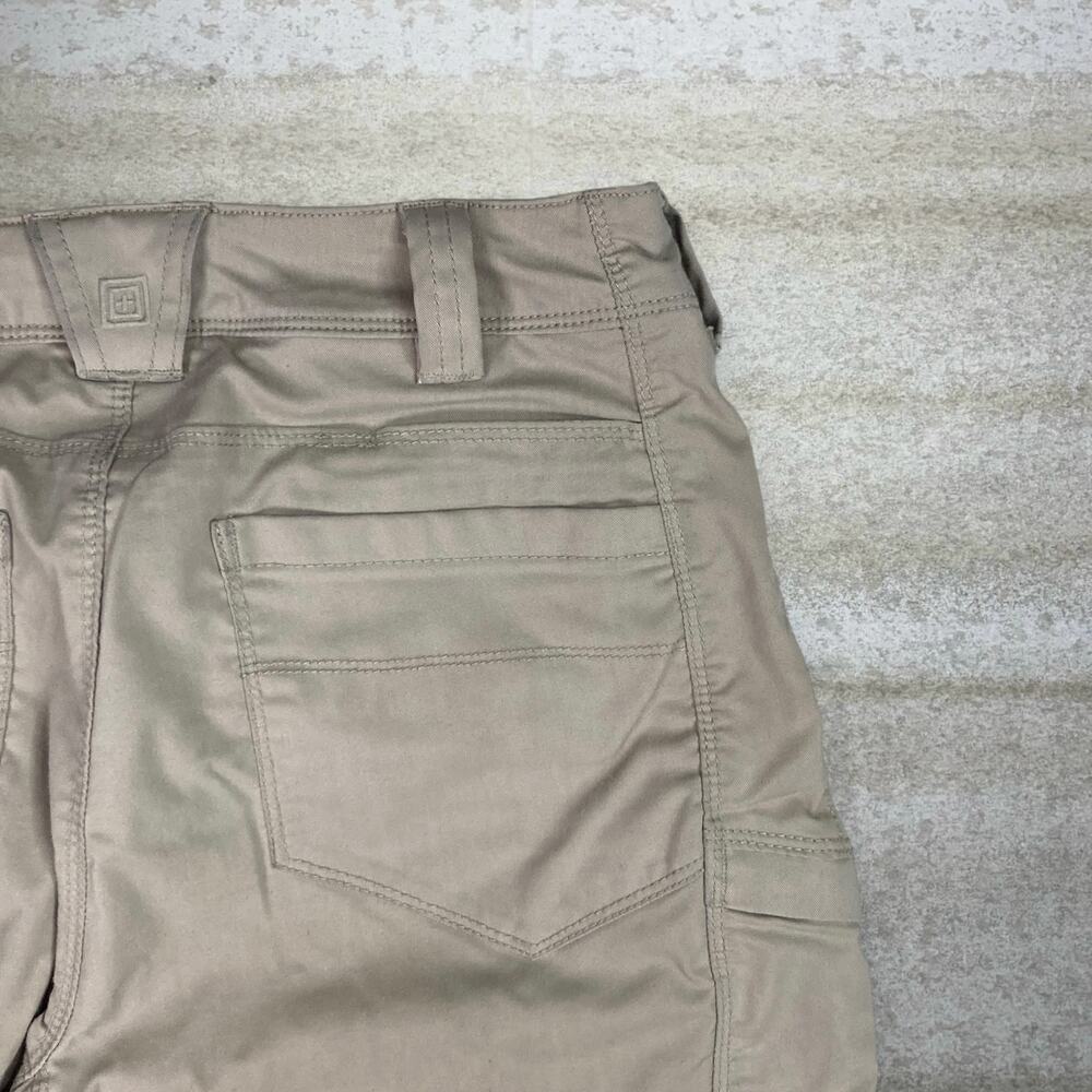 Vintage 90s 5.11 Tactical Pants Womens 10 Baggy Wide Leg Fit Tan Cargos - Picture 3 of 6